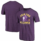 Los Angeles Lakers Purple Star Wars Alliance Fanatics Branded Tri-Blend T-Shirt,baseball caps,new era cap wholesale,wholesale hats